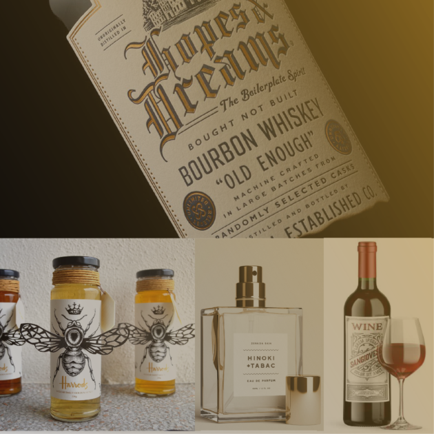 Label Design Gold Package